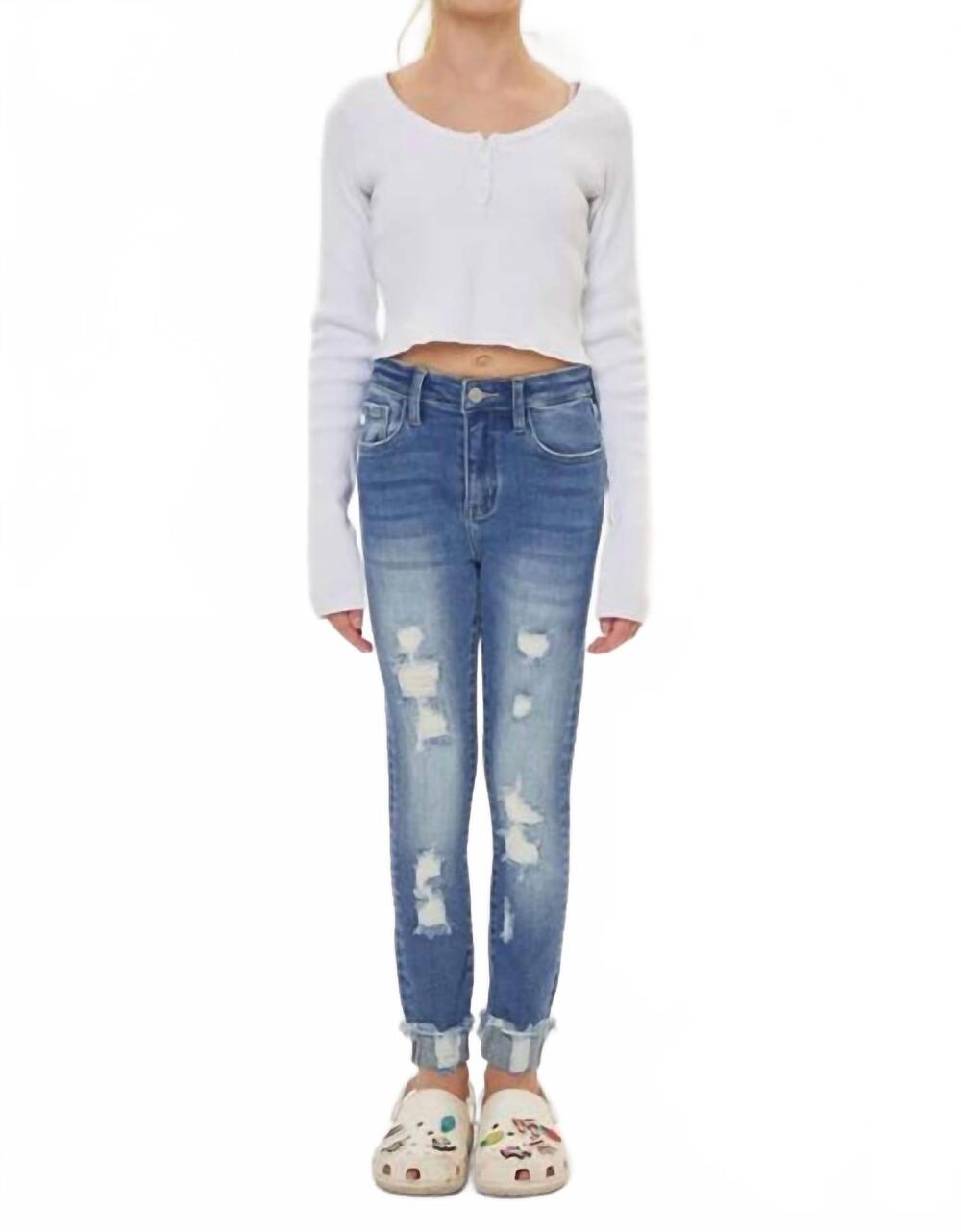 NEW KANCAN samara skinny jeans in medium wash